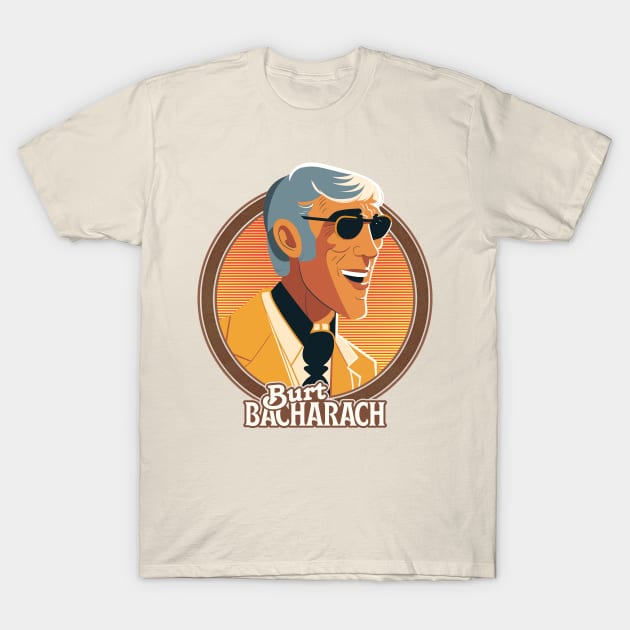 Burt Bacharach / Retro 60s Fan Design T-Shirt by DankFutura